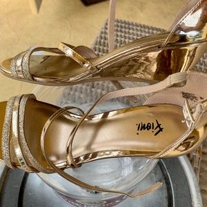 Gold/Silver Strapped Sandals